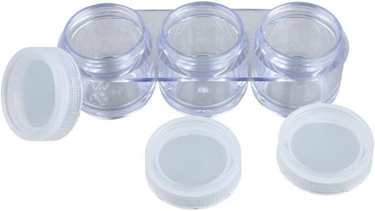 Daiso Coardilette Cream Container Set of 3 Pcs – 8Ml (0.27 Fl Oz) Clear - Image 2